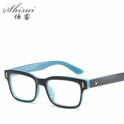 2022 New Designer Woman/Men Glasses Optical PC Frames Rectangle Glasses Frame Clear lens Eyeware Black Blue Eye Glass ► Photo 1/5