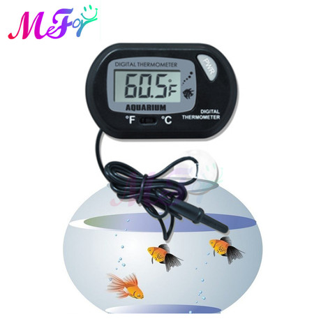 Fish Tank Thermometer Waterproof Electronic Aquarium Thermometer with Probe Temperature Sensor Measuring Tool with Suction Cup ► Photo 1/6