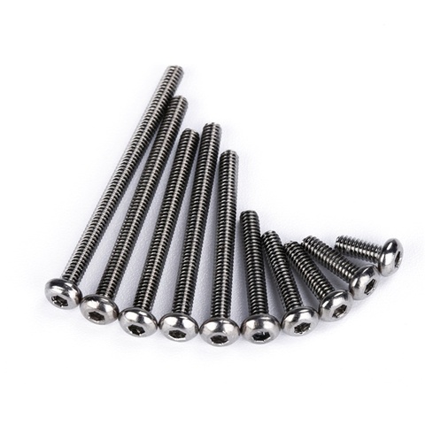 20PCS 10.9 Nickel Plated Semicircular Head Inner Hexagon M2 Screws for RC Drone FPV Racing Freestyle Frame Kits Model Tools ► Photo 1/5