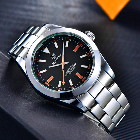 HAIQIN Men's/mens Watches Top brand luxury Automatic men watch mechanical wristwatch men GMT waterproof 41MM 2022 Reloj hombres ► Photo 1/6