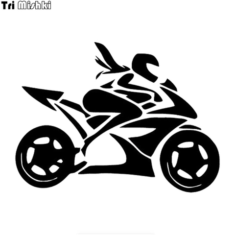 Tri Mishki HZX879# gilr motorcycle rider car sticker funny Vinyl Decals Motorcycle Accessories Stickers women ► Photo 1/6