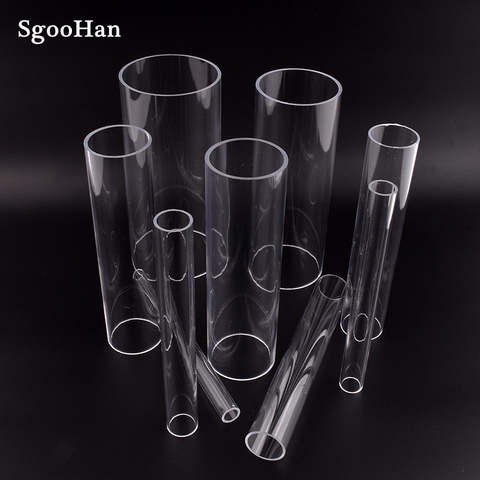 4pcs OD 16~75mm Acrylic Transparent Aquarium Fish Tank Pipe Plexiglass Water Supply Tube Home Garden DIY Watering Fittings 20CM ► Photo 1/6