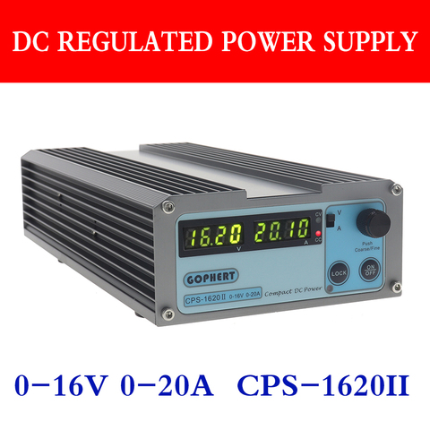 Gophert CPS 1620 DC Switching Power Supply Single Output 0-16V 0-20A Digital Display Adjustable Laboratory Test Power Supply ► Photo 1/6