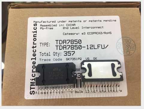1PCS/10PCS ST TDA7850 ZIP-25 MOSFET Car audio chip IC Power amplifier board Vehicle power amplifier 4x50W linear TDA 7850 zip25 ► Photo 1/6