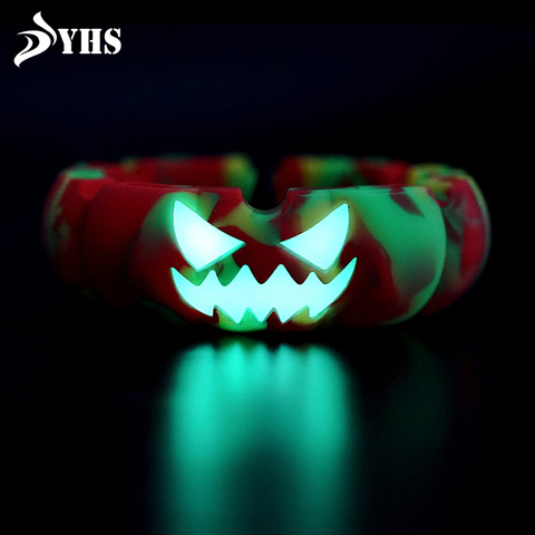 Silicone Ashtrays Glowing at Night Pumpkin Shape Round Ashtray Home Car Outdoor Use Tray Cigarette Accessories Decorative ► Photo 1/6