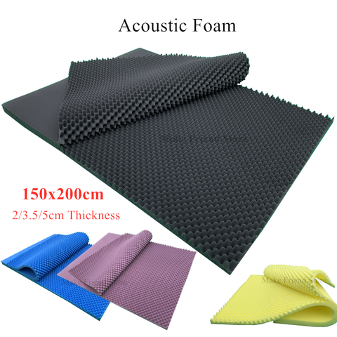 1PC 150x200cm Studio Acoustic Foam Large Size Sound Foam 59x79inch Soundproof Absorption Treatment Panel 2cm/3.5cm/5cm Thickness ► Photo 1/6