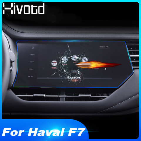 Hivotd For Haval F7 F7X 2022 Car GPS Navigation Tempered Glass Film Center Control Touch Screen Protective Sticker Accessories ► Photo 1/6