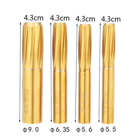 New Rifling Button 5.5mm 5.6mm 6.35mm 9.0mm 12 Flutes Hard Alloy Chamber Helical Machine Reamer Break Durable Tool Accessories ► Photo 1/6