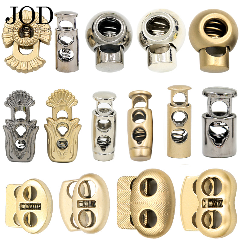 DIY 30pcs/lot metal alloy stoppers toggle cord locks Drawstring lock one  holes for 3mm 4mm cord STP-022 free shipping