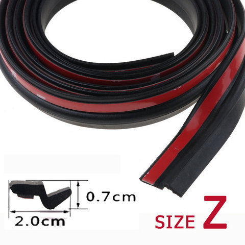 2 Meters 3M Adhesive Automotive EPDM Rubber Seal Strip Noise Insulation Door Seal for Car Window Door Engine trunk edge ► Photo 1/6