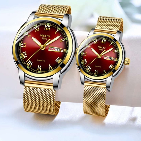 NIBOSI Couple Watch Relogio Feminino Brand Luxury Women Waterproof Quartz Watch Ladies Clock Female Dress Creative Women Wris ► Photo 1/6