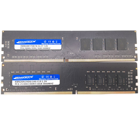 KEMBONA New RAM DESKTOP DDR4 KIT(2X16GB) 2400MHZ 2666MHZ 1.2V PC4-19200 PC4-21300 288pin full compatible free shipping ► Photo 1/4
