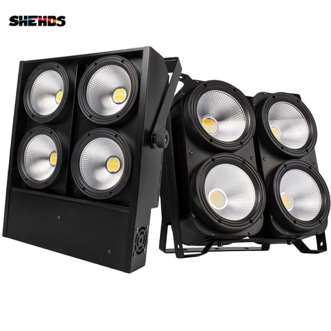 SHEHDS 4x100W 4 Eyes/200W 1Eye /2 Eyes LED Blinder Lights COB Cool And Warm White  For Dj Disco Party Stage Free Shipping ► Photo 1/6