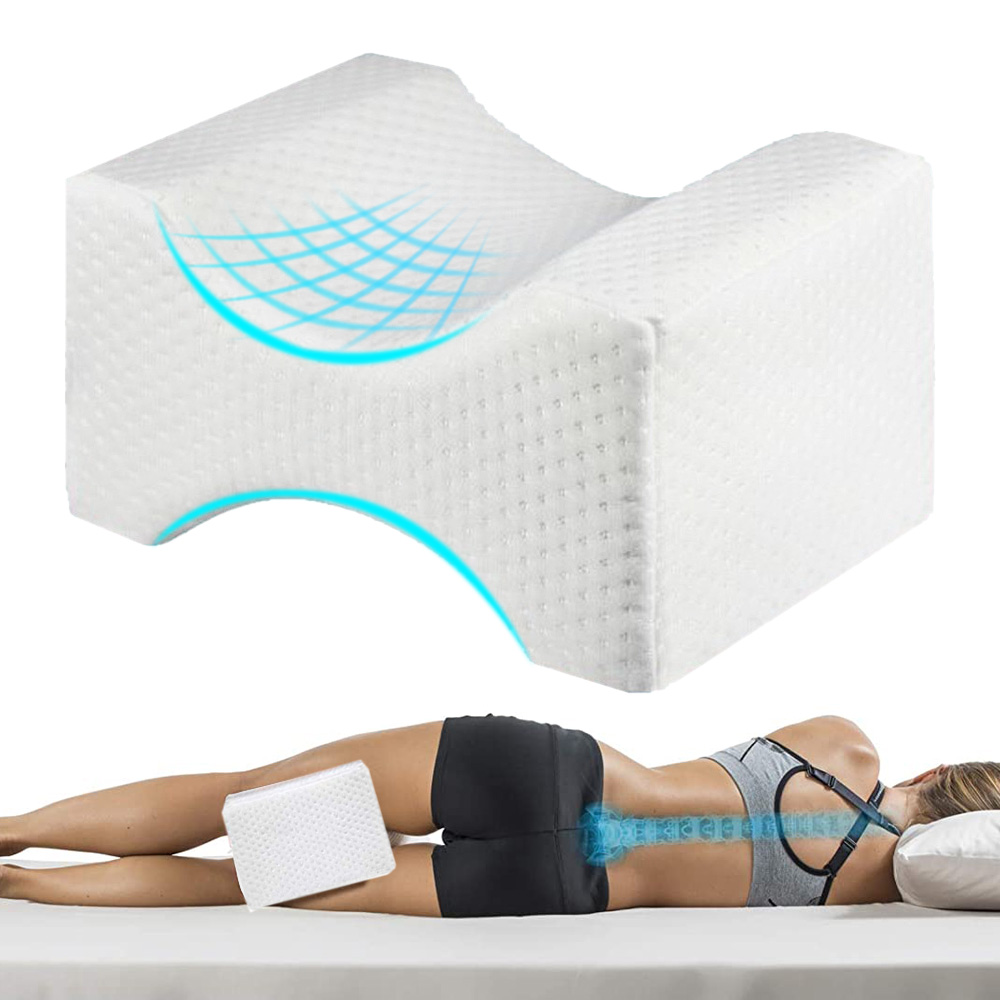 Memory Form Knee Pillow Side Sleeping Leg Pillow Cushion Pad for Pregnancy 
