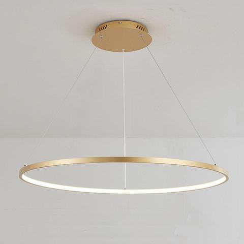 Modern led chandelier 40/60cm circle chandelier lighting lustre ring lights living room decoration bedroom light fixtures ► Photo 1/6