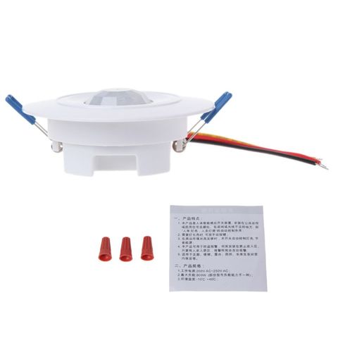 220V Infrared IR Motion Sensor Built-in Light Bulb Switch Control Detector Wall Ceiling ► Photo 1/6