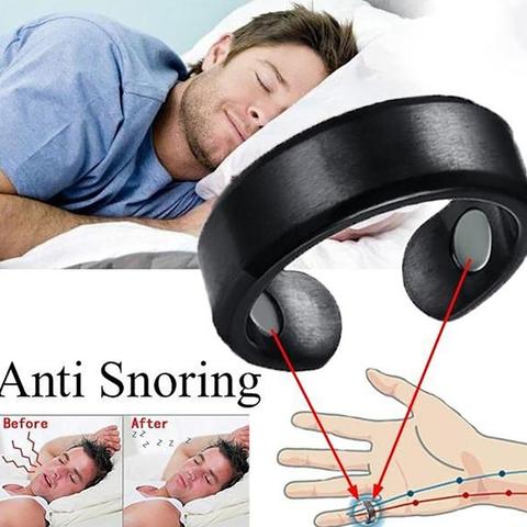 Anti Snoring Device Ring Magnetic Therapy Acupressure Treatment Against Finger Ring Anti Snore Sleep Aid for Snoring ► Photo 1/5