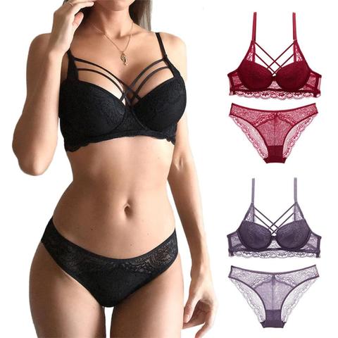 Bodysuit Women Sexy Lingerie Lace Push Up Balconette Bra Bow Decoration Underwire Peacock Feather Hollow Out Back Shaper Women ► Photo 1/6