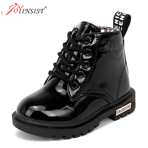 Kids Shoes Martin Boots Children Snow Shoes Motorcycle Boots Autumn and Winter 2022 Children of Leather Waterproof Sneakers ► Photo 1/6