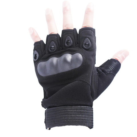 Tactical Fingerless Gloves Military Army Shooting Paintball Airsoft Bicycle Motorcross Combat Hard Knuckle Half Finger Gloves ► Photo 1/6