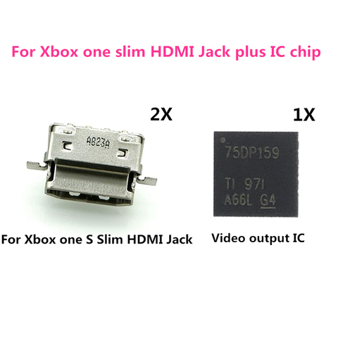 Replacement HDMI Port Connector For Microsoft Xbox One S Slim HDMI 75DP159 Chip Console Accessories ► Photo 1/6