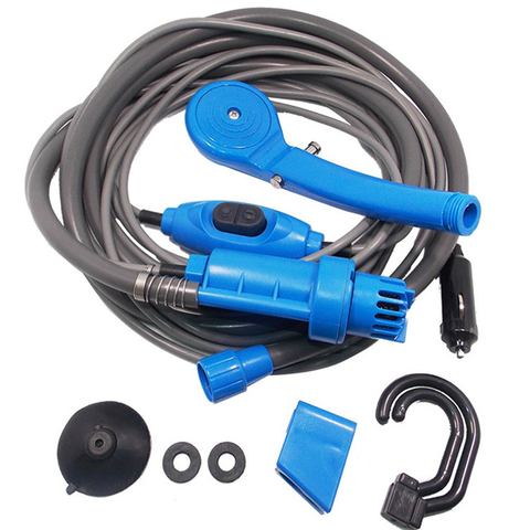 1 Set Portable Car Washer 12V Camping Shower DC Car Shower High Pressure Power Washer Electric Pump For Outdoor Camping Travel ► Photo 1/6
