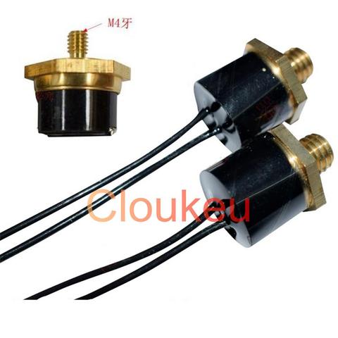 Temperature switch protector Waterproof M4 KSD301 10A 250V 20/30/40/50/60/70/75/80/85/90/100C degree ► Photo 1/2