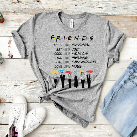 2022 Friends Be Like Shirt Friends Tv Show T-shirt Best Friends Pivot Shirts Girls Tumblr Tee Hipster Tops ► Photo 1/4