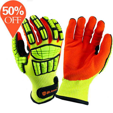 Anti Vibration Safety Work Glove and Shock Resistant Glove with Anti Impact Mechanics Working Gloves ► Photo 1/6