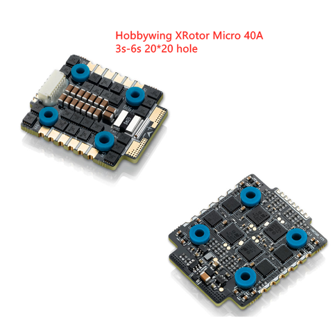 20x20mm Hobbywing XRotor Micro 40A 3S-6S BLheli_32 Dshot1200 Ready 4in1 Brushless ESC for RC Drone FPV Racing freestyle ► Photo 1/5