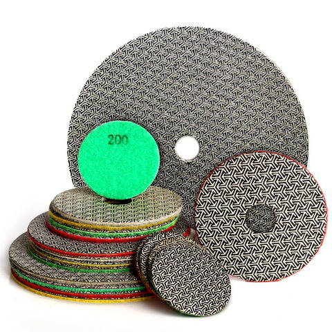 Diamond Hand Polishing Pads Electroplated Sanding Pads Grinding Disc For Glass Granite Marble Concrete ► Photo 1/5