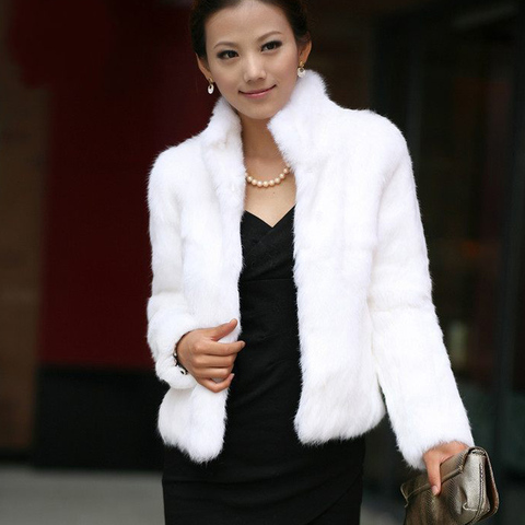 High quality Faux fur coat Women's Warm Outerwear Autumn Winter Short Imitation fur coat Jacket Plus Size 3XL Overcoat Clearance ► Photo 1/6