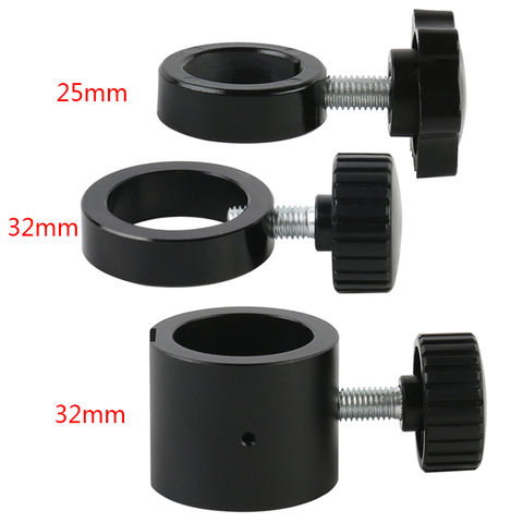 32mm / 25mm Industry Stereo Microscope Limit Fix Position Ring Holder Metal Column Pillar Bar Adapter With Screw ► Photo 1/6