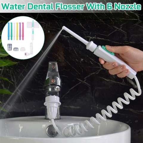 Water Dental Flosser Faucet Oral Irrigator Water Jet Floss Dental Irrigator Dental Pick Oral Irrigation Teeth Cleaning Machine ► Photo 1/6