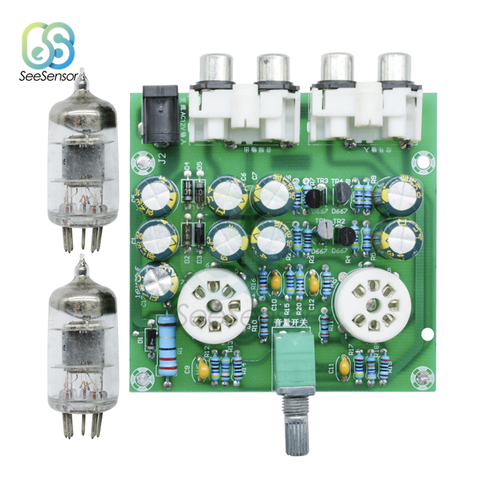 6J2 Tube preamplifier Board Headphone Power Amplifier Module 6J2 Electronic Valve Preamp Bile Buffer Amplifier AC12V DIY Kit ► Photo 1/6