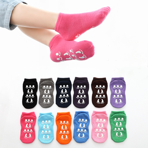 Breathable Non-slip Floor Socks Boy Girl Socks Home Baby Kids Socks Cotton Candy Color Ankle Socks Autumn Winter Spring Summer ► Photo 1/6