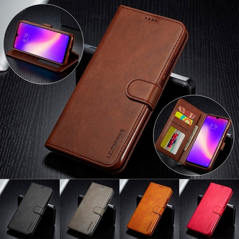 Luxury Leather Flip Case For Samsung S20 FE Note 20 S9 S10 S8 plusCover For A51 A71 A11 A31 A21s A20 A50 A70 A7 J4 Wallet Case ► Photo 1/6