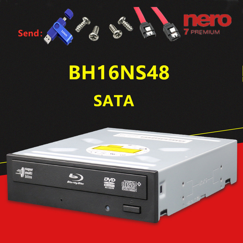Desktop built-in Blu ray recorder bh16ns48 DVD recording BD drive supporting 3D Blu ray 16x suitable for Blu ray Disc ► Photo 1/6