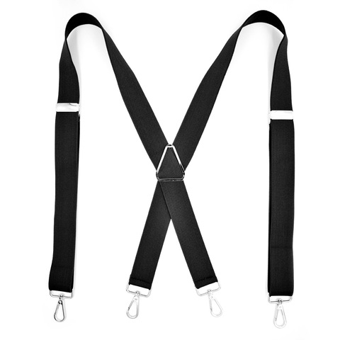 Fashion Suspenders Braces for Women Men with Snap Hooks on Belts Loops Heavy Duty Big Tall Adjustable Elastic Suspender Brace ► Photo 1/6