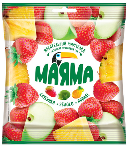 «Маяма», мармелад жевательный в форме ягод и фруктов, 70 г ► Photo 1/1