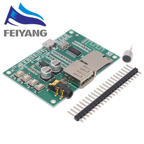 BT201 Dual Mode 5.0 Bluetooth Lossless Audio Power Amplifier Board Module Tf Card U Disk Ble Spp Serial Port Transparent Trans ► Photo 1/3