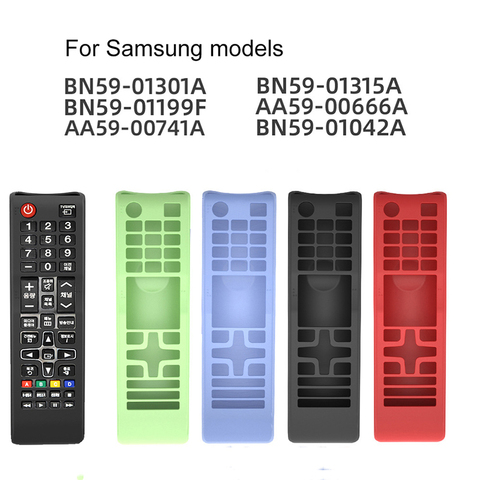 Silicone TV Remote Control Protector Case Cover Skin for Samsung BN59 -01199F AA59-00602A AA59-00666A AA59-00785A AA59-00741A ► Photo 1/6