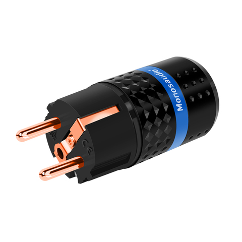 Monosaudio E102/F102 99.998% Pure Copper Schuko Power Plug European standard Power Connector IEC Female Plug ► Photo 1/6
