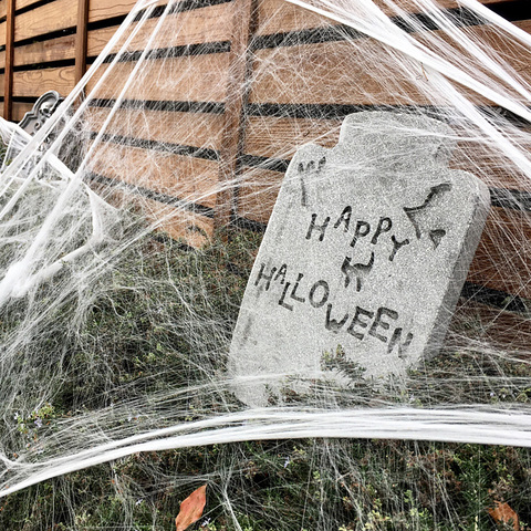 Halloween Scary Party Stretchy Spider Web Spider Haunted House Bar Props for Halloween Party Scene Props Decoration Supplies ► Photo 1/6