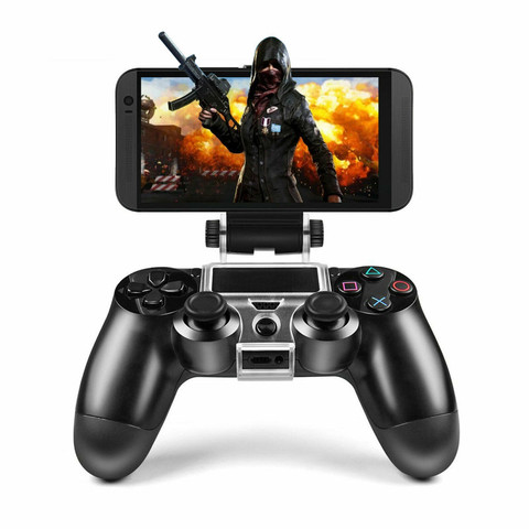 2 In 1 Holder For PS4 Controller Cell Phone Clip PUBG Holder Mount Bracket Stand For IPhone Xiaomi Huawei For Samsung Oppo ► Photo 1/6