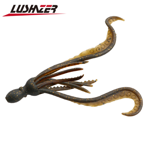 LUSHAZER 4pcs/Lot Fishing Soft Lure 3.5g Octopus Squid Bait TPR Material Pesca Wobbler Fishing Tackle ► Photo 1/6