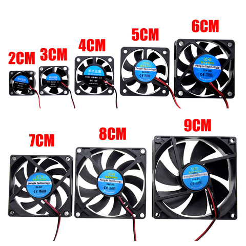 3D Printer Parts computer 4CM 5CM 6CM 4010 4020 5010 6010 Cooling Fan 5V 12V 24V 2Pin USB Blower Fan Turbo Brushless ► Photo 1/3