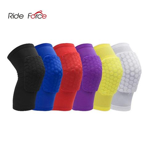 1PC Honeycomb Knee Pads Basketball Sport Kneepad Volleyball Knee Protector Brace Support Football Compression Leg Sleeves ► Photo 1/6