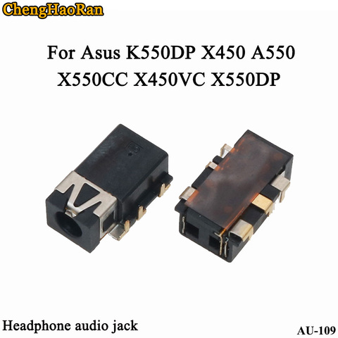 ChengHaoRan 2pcs/lot 3.5mm Audio Jack Dock Headphone Port Socket Connector For Asus K550DP X450 A550 X550CC X450VC X550DP ► Photo 1/6