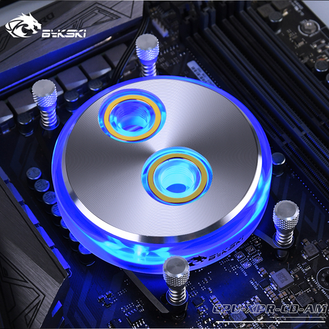 BYKSKI Water Cool Block for AMD Ryzen 7/Ryzen 5/Ryzen 3/AM4/AM3+/AM3/AM2+/AM2/FM2+/FM2/FM1 Copper Radiator ► Photo 1/6